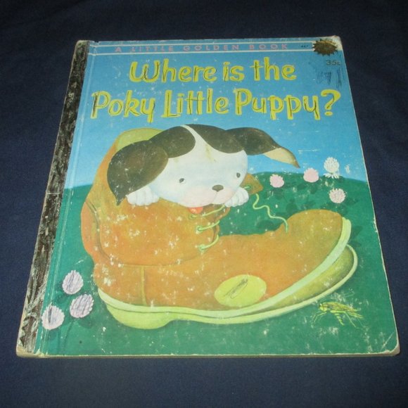 Where is the Poky Little Puppy (1962. A Little Golden Book) 1st Edition Vintage - Picture 1 of 3